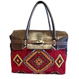 Design esclusivo – Ogni borsa è unica grazie alle variazioni naturali del tessuto Kilim, tessuto a mano secondo tradizione.