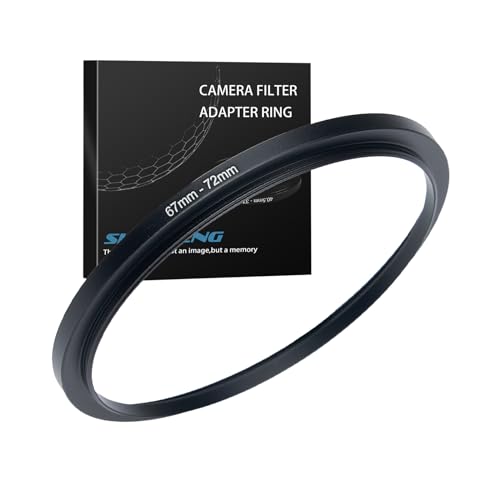 62mm to 72mm Step up Ring Filter Adapter Metal Ring Step up Rings Adapter Filter Compatible with All 72mm UV,CPL,ND,Lens Hood,Threaded Lens ect (62mm to 72mm)