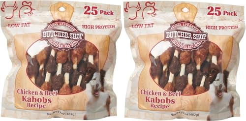 Butcher Shop Chicken & Beef Kabobs Dog Treats (2 Pack