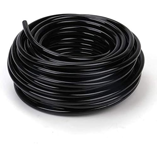 3/8" Irrigation Tubing 50ft, Heavy Duty Blank Distribution Tubing, Watering Drip Automatic Irrigation Equipment Set for Garden Greenhouse,Flower,Patio