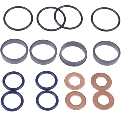 FridayParts Fuel Injector Seal Kit 1J864-53620 1J770-53490 04814-05110 1J770-53260 Suitable for Kubota M6060HD M7060HD M7060HFC KX057-4 KX080-4 U55-4 SVL75-2 SVL75-3 SSV65PC Replacement -  HSHSWA, 1J770-53490 1J864-53620 04814-05110