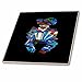 3dRose Accordion Player Isolated Cubism Style Art - Tiles (ct_356580_2)