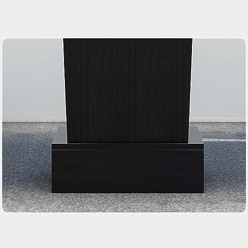 Escritorio para computadora portátil estilo atril de pie portátil con cajón de madera 5