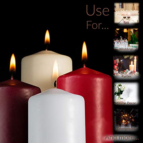 Tribello Spaas Wine Red Pillar Candles thumb #3