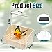 Bird Bath and Absorbent Pad Set, Automatic Bird Shower Fountain Indoor Bathtub with Baffle USB Electric Large Parrot Bathtub Circulating Water for Pet Birds, African Grey, Cockatiel, Budgie, Lovebird