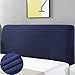 copertura testiera letto Con elasticità copertura testiera letto Protezione a 360° ispessimento e antipolvere Per la decorazione della testiera blu navy 150cm(Testiera59"-67")