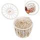 WOONEKY Vogelnestmaterial Aus Baumwolle Und Jute Atmungsaktives Und Bequemes Nistmaterial Für Kanarienvögel Wellensittiche Und Andere Kleine Vögel Wiederverwendbar Und Dekorativ Für Garten Und Balkon