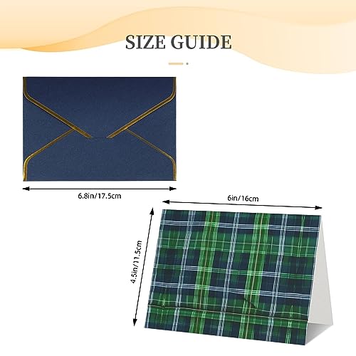 Zishak SN-127 Blue Scottish Tartan Radiant Gratitude Cards-Wedding,Friendship,Anniversary Greeting Cards thumb #5