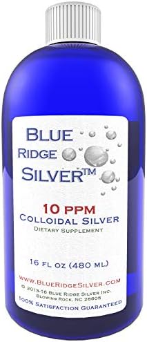 Blue Ridge Silver - 10 ppm 16 oz Colloidal Silver Natural Immune Support Health Supplement