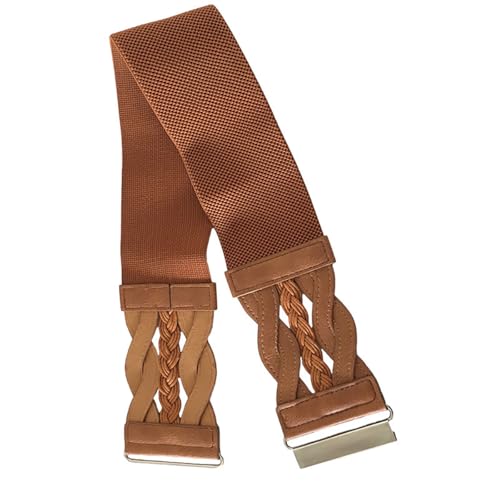 Women's Elastic Waist Belt - Stretchable Braided Corset Belt for Dresses, Adjustable Fashion Sash Ribbon3