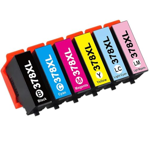 Cartouches d'encre 378 XL pour Expression Photo XP-8600 XP-8500 multipack de 7