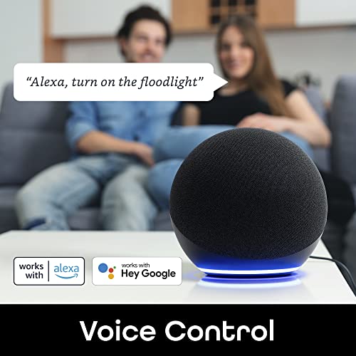 Geeni Lux Smart Floodlight, White – Outdoor 2700K-6500K Dimmable Led Bulb, E26, Par38, 11W, 1000 Lumens – No Hub Needed - Compatible With Alexa, Google Home, Requires 2.4 Ghz Wifi, 2 Pack #TOP3