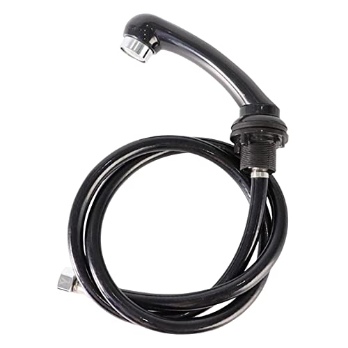 perfk Rociador de Grifo de salón de Belleza con Tubo de Manguera, reemplazo de Fregadero de tazón de champú Profesional de Mano para peluquería, Negro