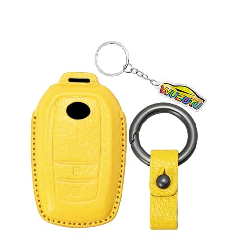 Étui clé Toyota en cuir cousu main élégant et durable pour Grand Highlander
