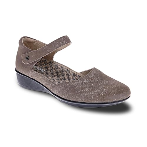Image of Revere Osaka Mary Jane - Premium Leather - Orthotic-Friendly Removable Insoles - Adjustable Strap - Arch Support - Stylish Wedges for All-Day Comfort