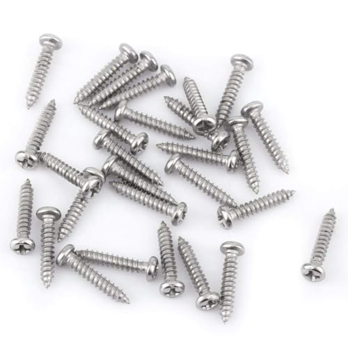 Tornillos autoperforantes acero inoxidable M3 6-30mm 200 pcs miniatura 4