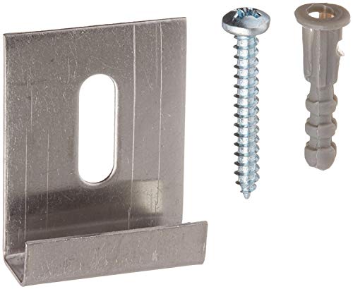 Prime-Line Mirror Holder Clip Screws & Anchors Fits 1/4