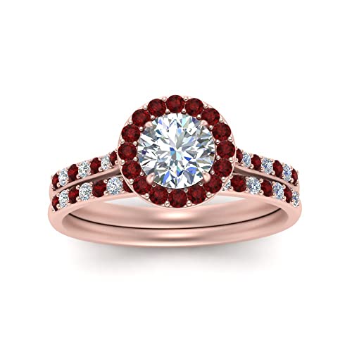 Bague halo ronde avec bande pavée en métal plaqué pour alliance femme