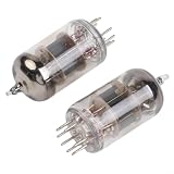 6H1n-EB Elektronenröhre 2er-Pack für 6N1, ECC85, 6AQ8 Vakuumröhren-Ersatz mit warmem Naturtonausgang, hohe Zuverlässigkeit, Glas-Elektronenröhren mit stabiler Leistung