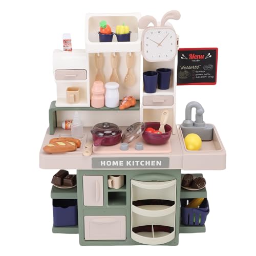 Fabater Juego de Cocina Interactivo con Fregadero y Salida de Agua para Niños Pequeños con Efectos de Luz y Sonido