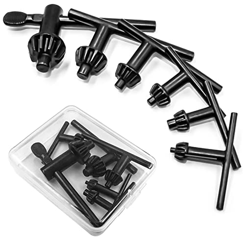 6 pièces Clé de Mandrin de Rechange, 4mm 6mm 10mm 13mm 16mm 20mm Clé de Perceuse Universelle Clés de Forage en Acier au Chrome Vanadium pour Perceuse à Main DIY Serrage de Perceuse Cover