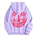 Pink Hoodie For Girls Meet Me At The Ocean Hoodies 2025 Cute Preepy Graphic Sweatshirts Kids Y2K Tops with Pockets Puff Sweatshirt Girl Boy PPP Pullover Top Fall Fashion Clothes
