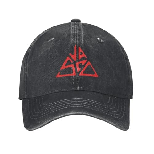 FBKKFCL Vasco Rossi Sun Baseballkappe 2025 Fitted Retro Unisex Männer gewaschener Trucker-Hut-Design Tennis-Snapback-Kappen-Geschenkidee