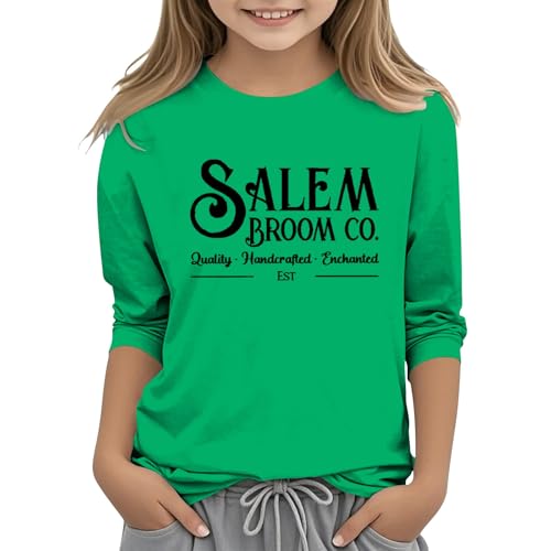 Girls Fleece Crewneck Sweatshirts Teens Long Sleeve Cropped Pullover Oversized Cotton Workout Tops Kids Fall Fashion