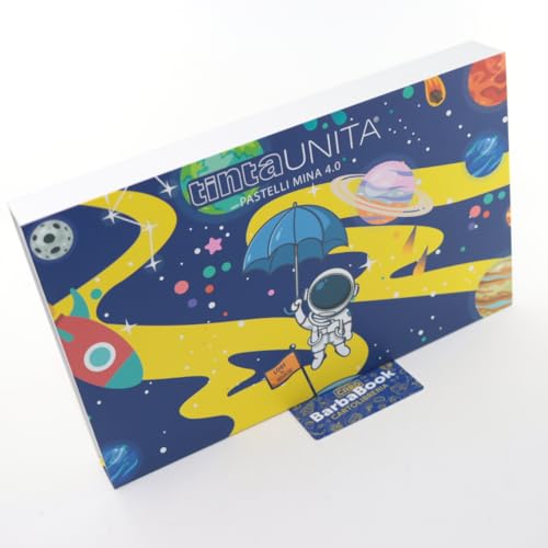 Commode 2 étages TINTA UNITA avec 72 pastels MINA 4.0 dessin SPACE BOY