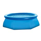 Aufblasbare Badewanne LCSHAN Erwachsene übergroße aufblasbare Poolfamilie verdickte Wasserparks (Kapazität : 2419l, Farbe : Blau)