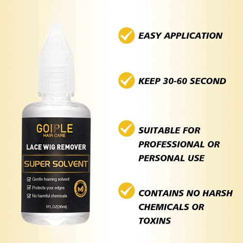 image for Goiple Wig Glue 1.34fl oz, Waterproof Lace Front Wig Glue for Wigs wit