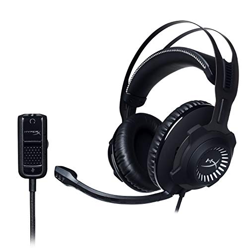 HyperX Gaming Headset Cloud Revolver para PC e PS4, Preto e branco glide