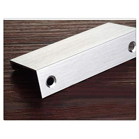 KFZ DJH8850 - Tiradores de puerta ocultos de aluminio sólido para armarios de cocina Cover