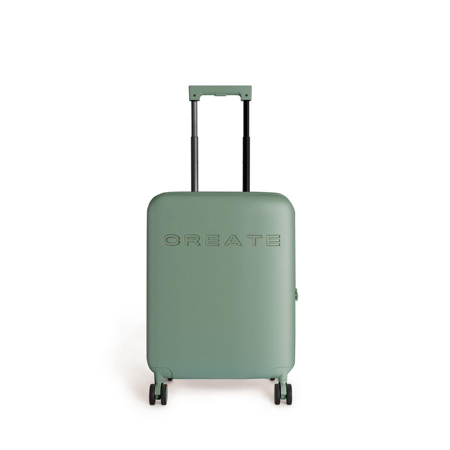 CREATE / Luggage Studio Foldable/Maleta rígida Plegable de policarbonato Verde Sage / 37.5x24x54cm / Candado TSA, 4 Ruedas Dobles, Organizador, Mango telescópico, Materiales Resistentes y duraderos