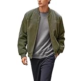 Diseño: Combinando la estética retro con la funcionalidad moderna, esta chaqueta casual vintage presenta una silueta bomber clásica con puños y bajo acanalados, cremallera frontal completa, dos bolsillos laterales y un bolsillo interior para un almacenamiento práctico. Los detalles de estilo universitario vintage le dan un toque atemporal.