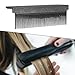 Flat Iron Comb Attachment Clip On,TUMATICLY Comb Attachment for Flat Iron,nimble Comb for Flat Iron,Fit Hair Straightening,ladies Diy, Hairdresser Straightening Comb Attachment.(Black)