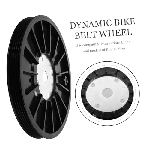 Rueda de transmisión para bicicleta estática PRETYZOOM de disco de correa resistente de ABS 3