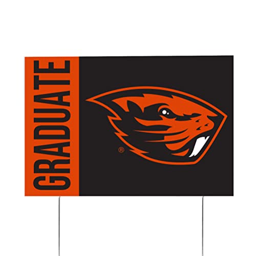 Desert Cactus Oregon State University Graduate Sign Graduating House 12 Inches x 18 Inches With Stakes (Grad Sign 3)