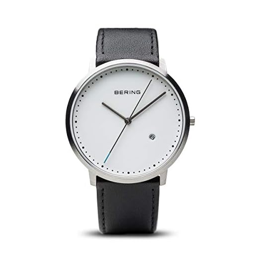 BERING Reloj analógico para Hombre de Cuarzo con Correa en Piel 11139-404