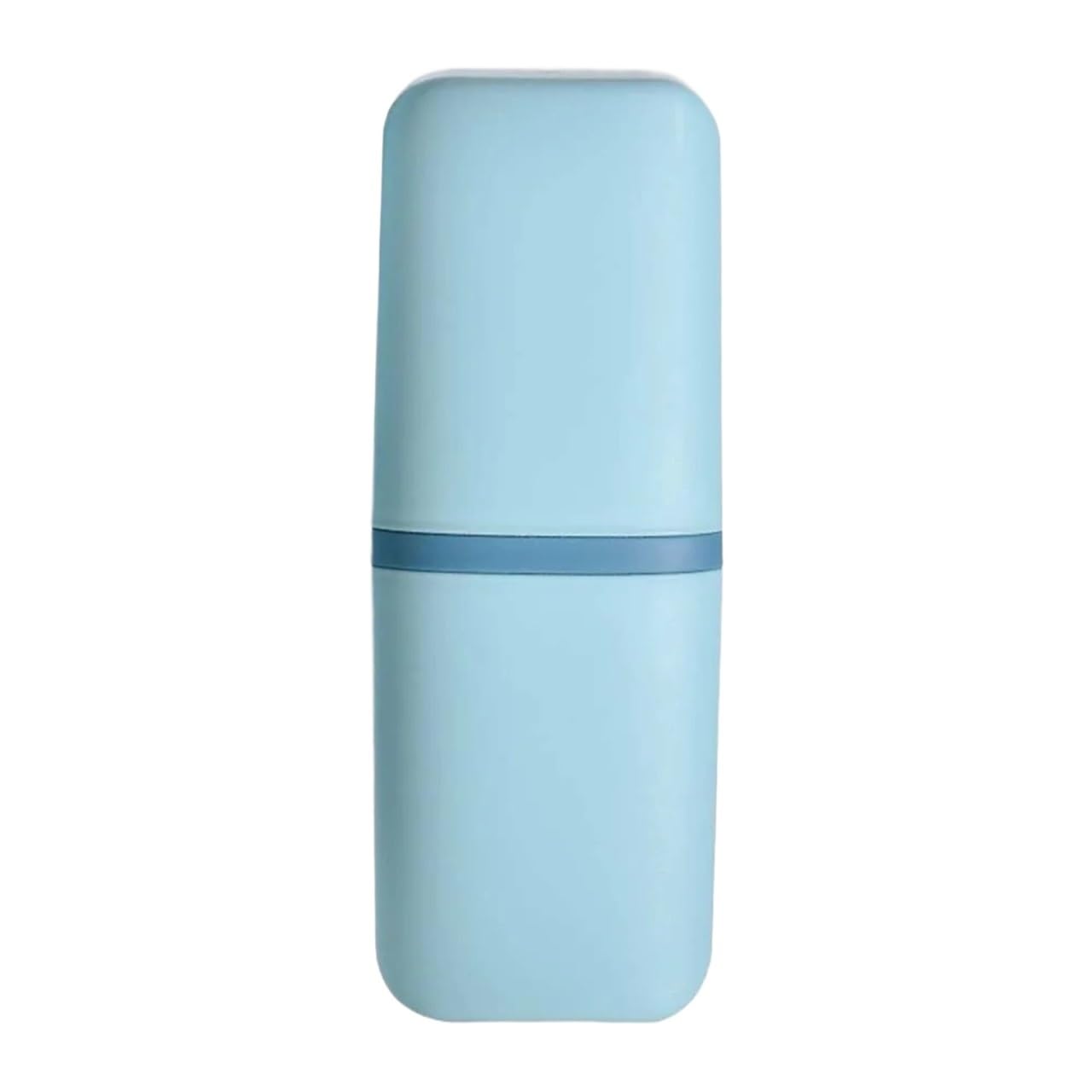 3pcs Tooth Cup Portable Toothbrush Holder Box Outdoor Travel Camping Storage Organizer Case Bathroom Accessories Toothpaste For Toothpaste(Blue)