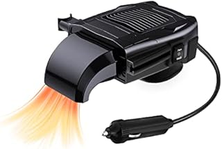 Car Heater,3 in 1 Heating and Cooling Modes Portable Small Electric Heater Fan for 12v Car Heater Defroster That Plug into Cigarette,360° Rotating Anti Fog Car Demister Windscreen Winter Car Kits