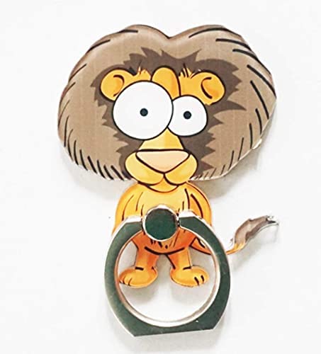 Mobile Ring Grip Holder Stand and Funky Animal Ring Phone Grip 360 Degree Rotation with Finger Ring for All Mobile and Tablet (Universal Lion)-picture-39