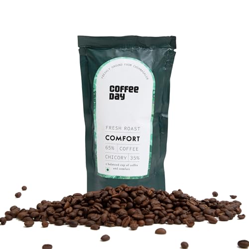 Image of Cafe Coffee Day Comfort 65% Coffee 35% Chicory - 200Gm | Medium To Dark Roast | South Indian Filter Coffee | Fresh From Chikmagalur Factory, Packet