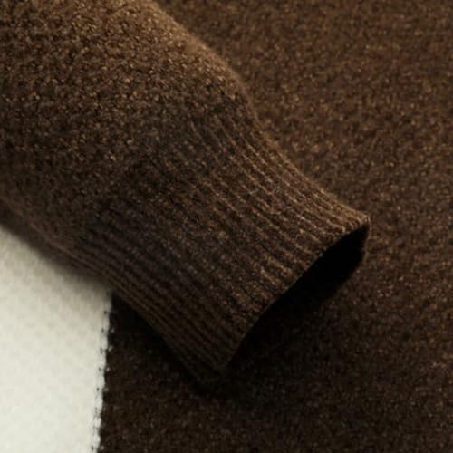 Pull tricot fin homme coupe ajustée manches longues chaud