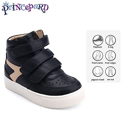 princepard Orthopedic Shoes for Kids, Toddlers High Top Corrective Sneakers with Arch & Ankle Support for Girls and Boys to Correct Foot Problems2