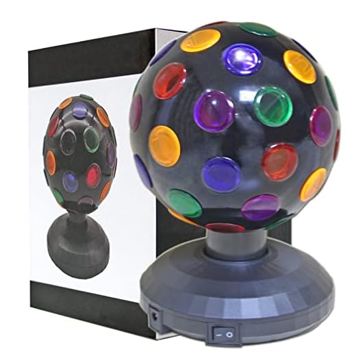 360 Degree Rotating Disco Ball Night Light Disco lamp LED Stage Flashing Light Projector Powered by USB Cable or Battery Operated Multicolor Strobe Lamp for Christmas Dance Parties Dj Bar
