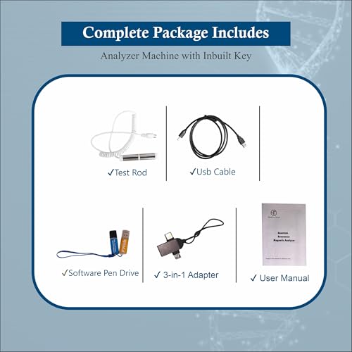 Image of 2026 Advanced 39G+ Dual Quantum Resonance Magnetic Analyzer | 2-in-1 Palm & Rod Testing Machine | 54 Health Reports Full Body Scanning System | Windows Laptop Compatible | Professional Health Analyzer for Home & Clinic ( 2in1-Rod+ Palm )
