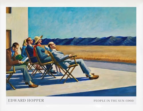 Toile Edward Hopper Personnes Au Soleil affiche photo d’art mural paysage 90x60