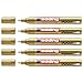 Produktbild EDDING Set mit 5 Markern, glänzend, 750 Gold, runde Spitze, 2-4 mm