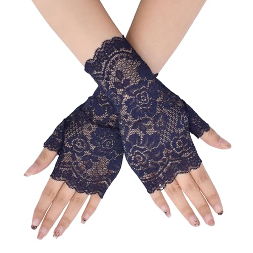 TeeYee Women Lace Gloves Party Wedding Gloves Short Glove Evening Elegant Accessories Sun Protection gloves2